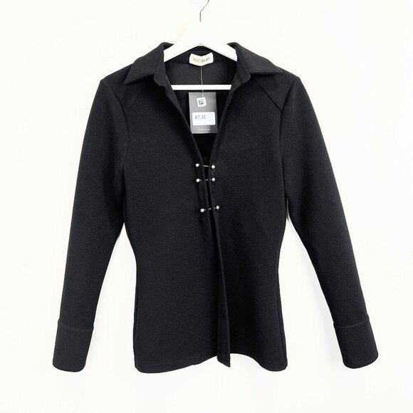 NICHOLAS Athena Long Sleeve Knit Top Size M - Picture 6 of 16